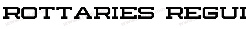 Rottaries Regular字体转换